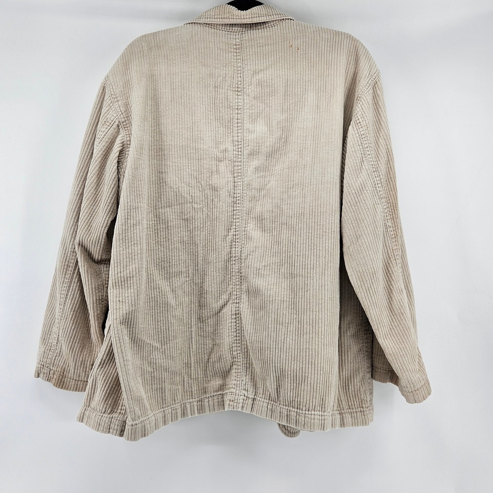 Liz‎ Claiborne Wide Whale Womens Corduroy Oversized Jacket Size M Blazer Cozy - Picture 2 of 9